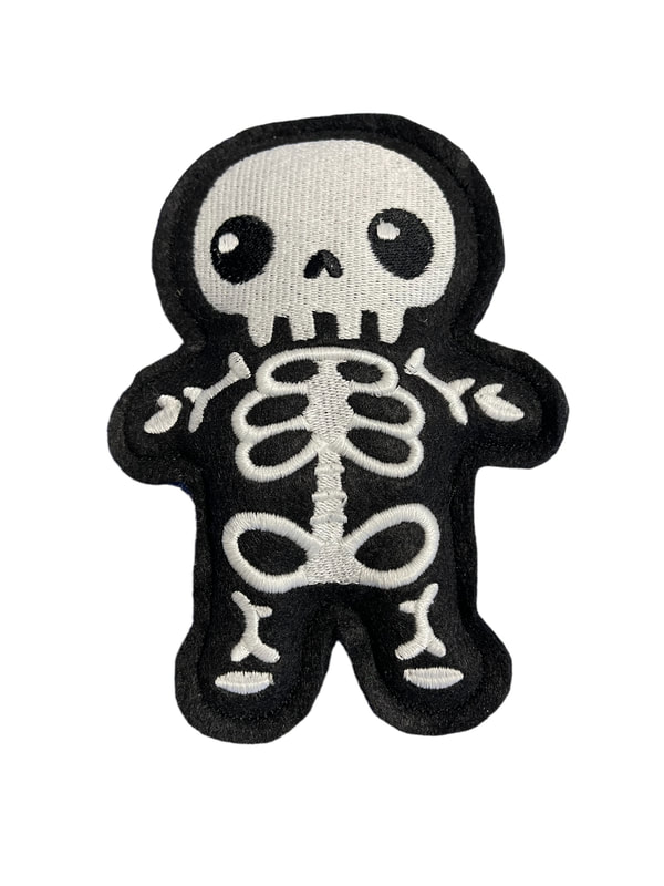 Skeleton Halloween Handmade Felt Embroidered Decoration Hanging Ornament